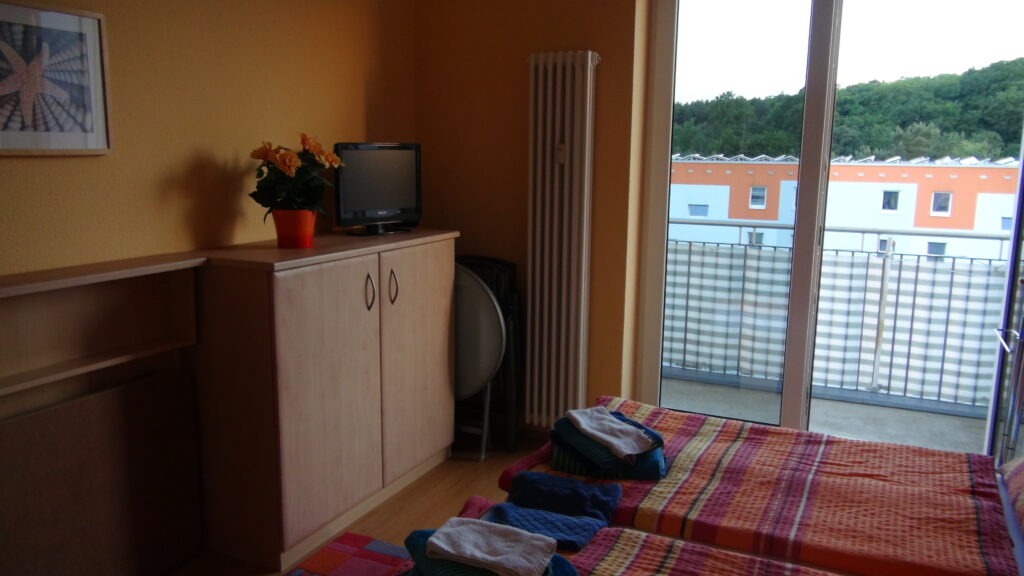 Einblick in das Schlafzimmer